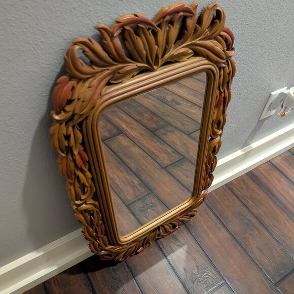 Vintage Homco Burwood Mirror MCM 18.5”x30” Hangs Horizontally Or Vertically - Picture 3 of 10